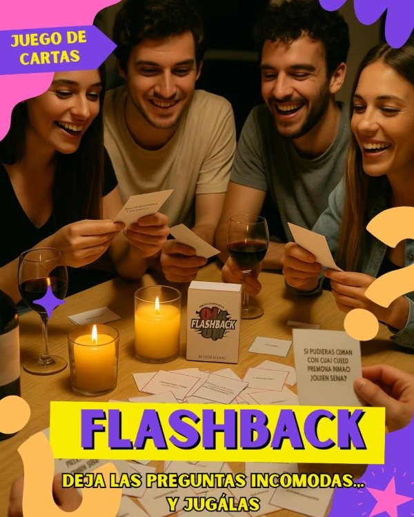Producto - JUEGO DE CARTAS. FLASHBACK DESCUBRETE Y RIETE