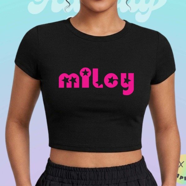 Baby tee Miley Cyrus #8 — imagen 2
