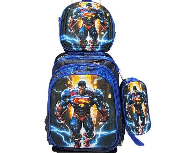 Producto - Superman Mochila + Cartuchera + Lonchera