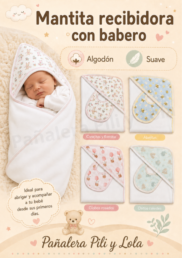 Producto - Mantita de algodón + babero
