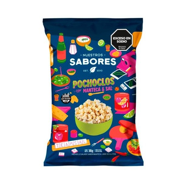 Producto - Pochoclos con Manteca y Sal x 38g NUESTROS SABORES