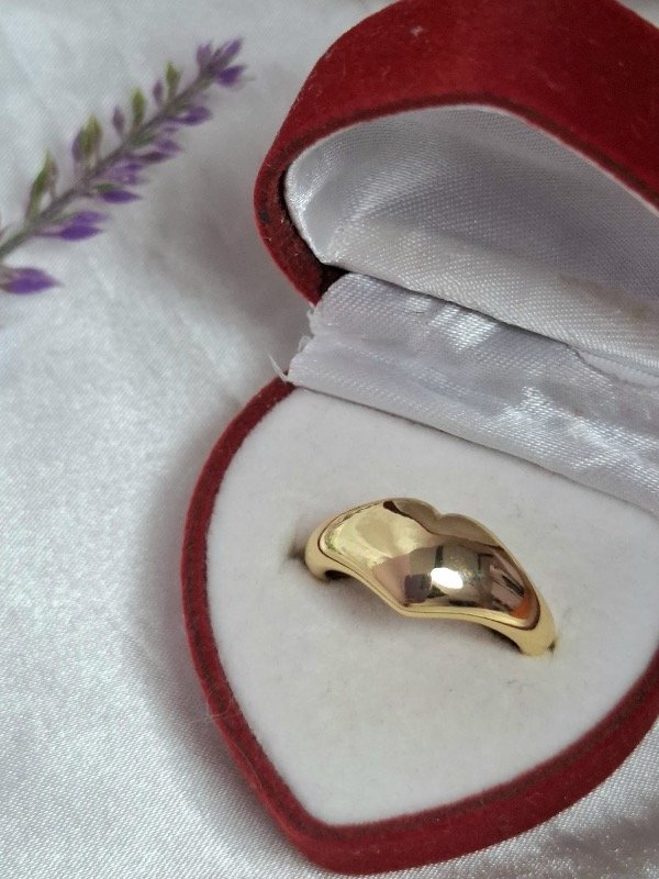 Producto - Anillo Cenit acero dorado regulable