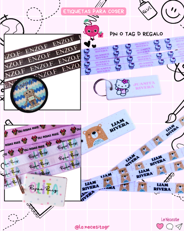 Producto - Etiquetas para coser