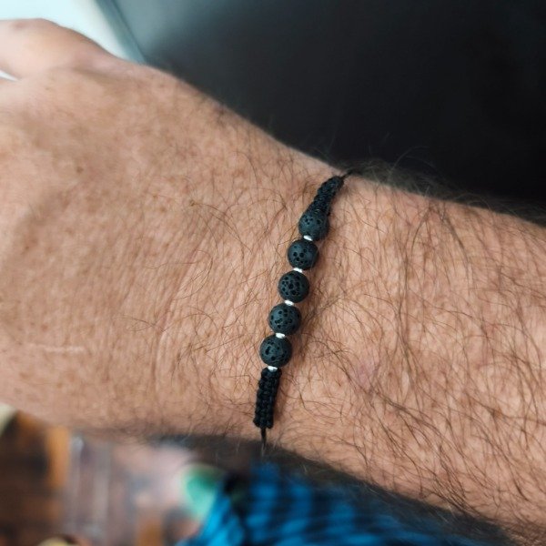 Producto - Pulsera macramé volcánica  (#551)