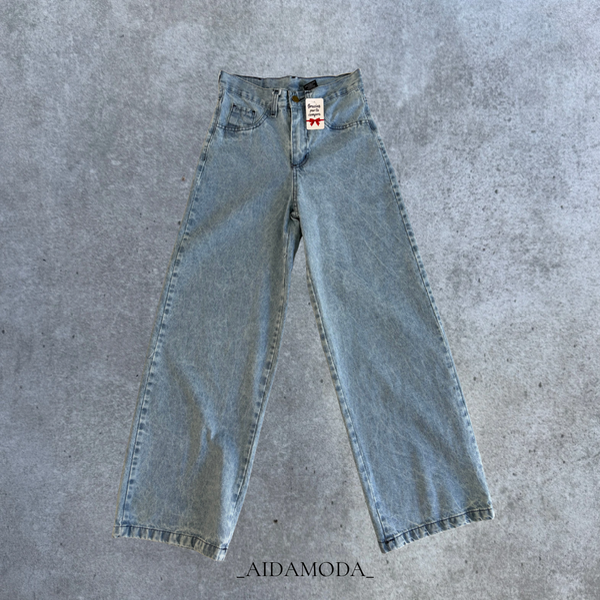 Producto - jean wide leg sky blue