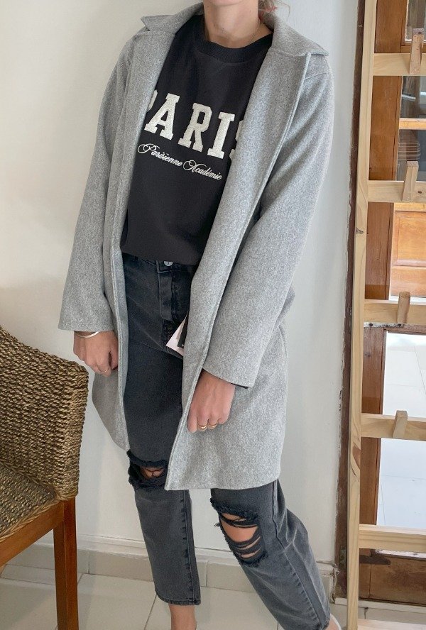 Producto - Tapado de paño GRIS