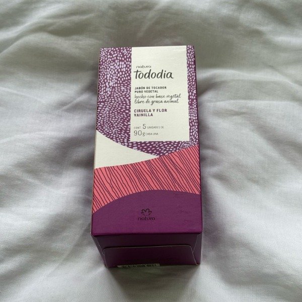 Producto - Natura Tododia Caja de jabones x5u Ciruela y flor de vainilla