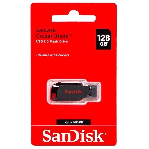 Producto - Pendrive SanDisk Cruzer Blade 128GB USB 2.0