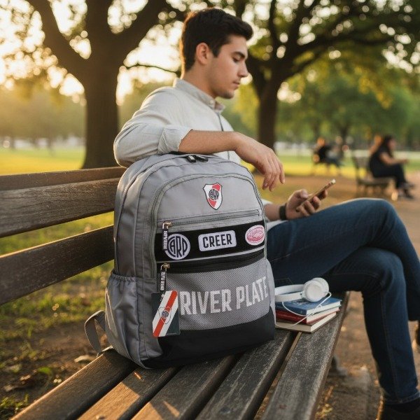 Producto - MOCHILA RIVER 45X35X15 CM CON VARIOS BOLSILLOS