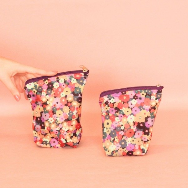 Producto - Chaulata set yerbera y azucarera de tela Flora - Paprika!