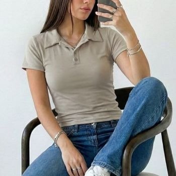 Producto - REMERA CON CUELLO TELA MODAL SOFT