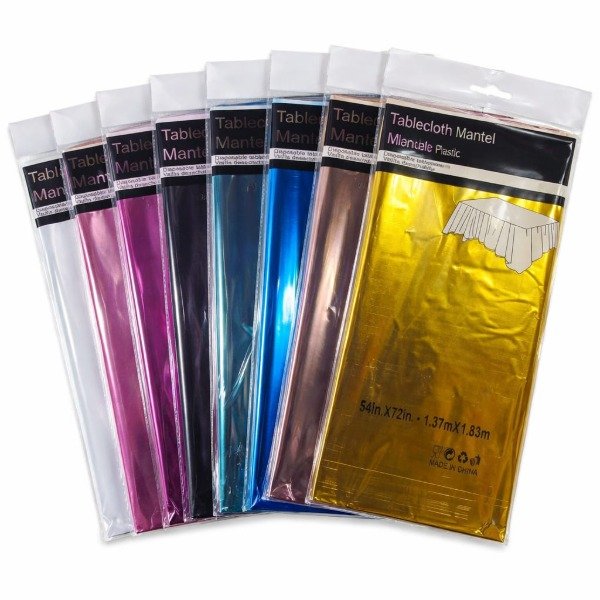 Producto - Mantel Plástico Reutilizable Metálico 137x183cm EB
