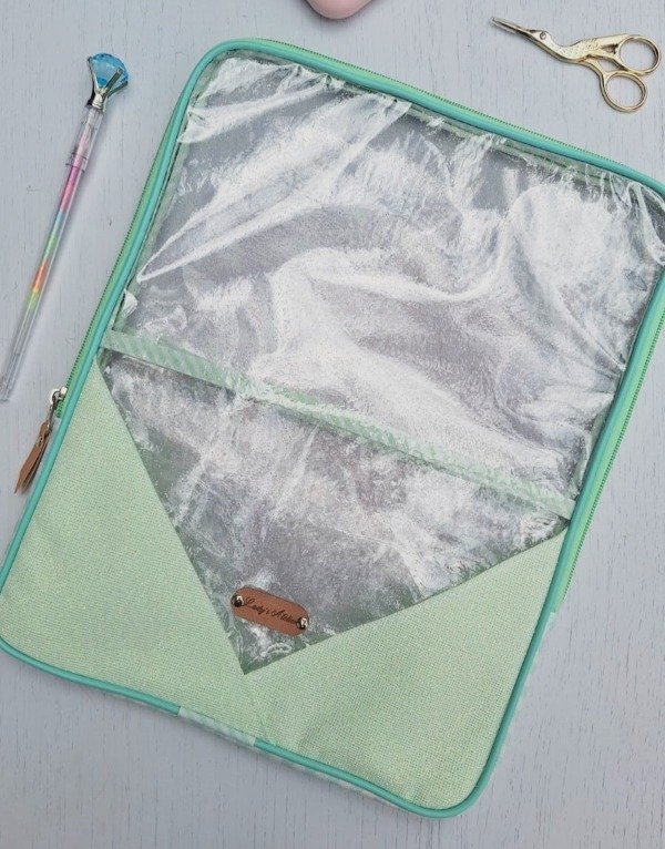 Producto - Estuche María A4 Verde glitter (stock)