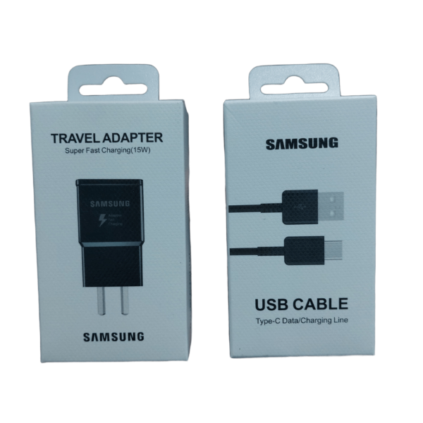 Producto - Cabezal + Cable Samsung USB-C FAST CHARGING ORIGINAL 15w