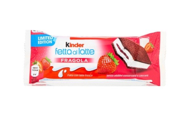 Producto - kinder fetta al latte fragola UNIDAD