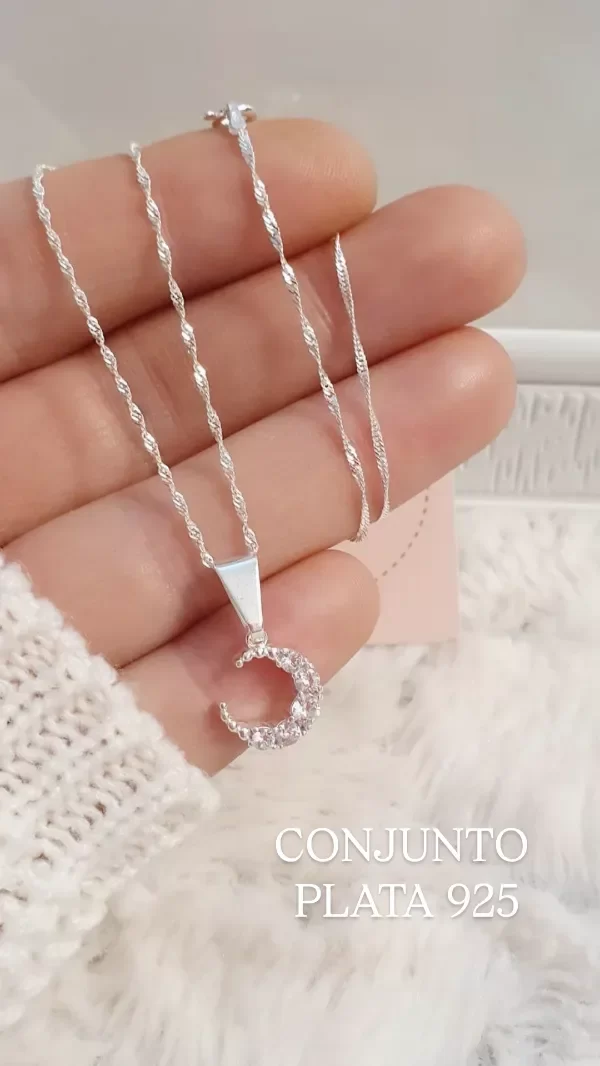 Producto - Conjunto dije luna micro