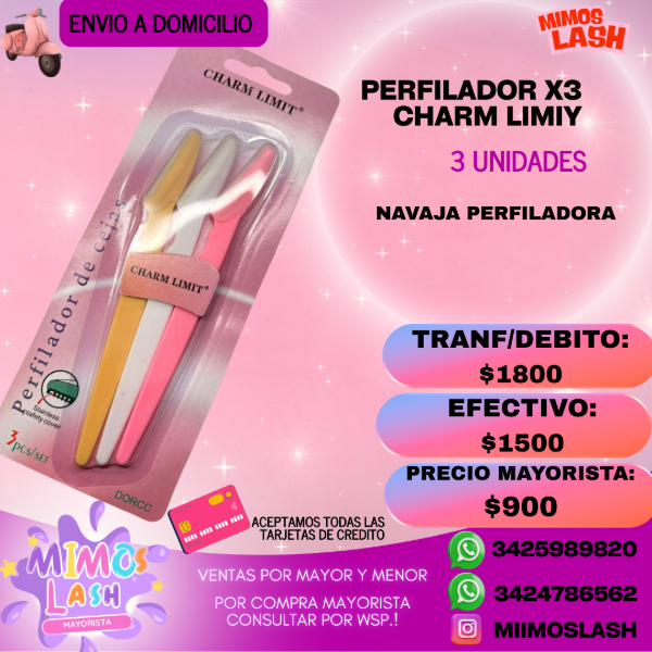 Producto - PERFILADORES X3 CHARM LIMIT