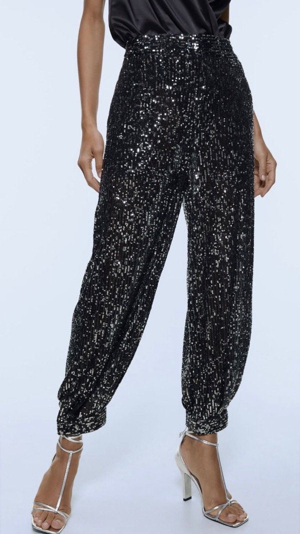 Producto - Pantalón lentejuelas Zara