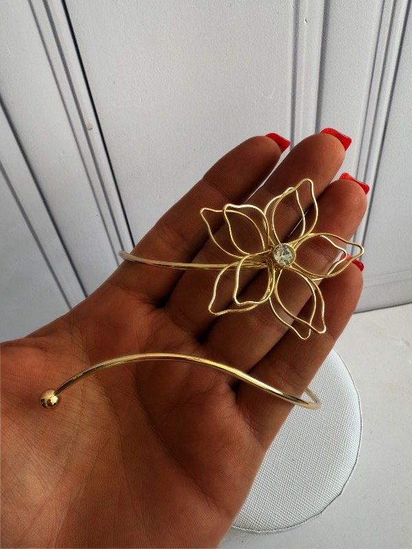 Producto - Brazalete Flower Cubic gold