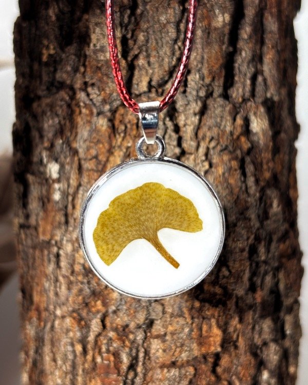 Producto - Dije Ginkgo blanco