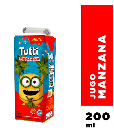Producto - Jugo Tutti Manzana 200 Ml