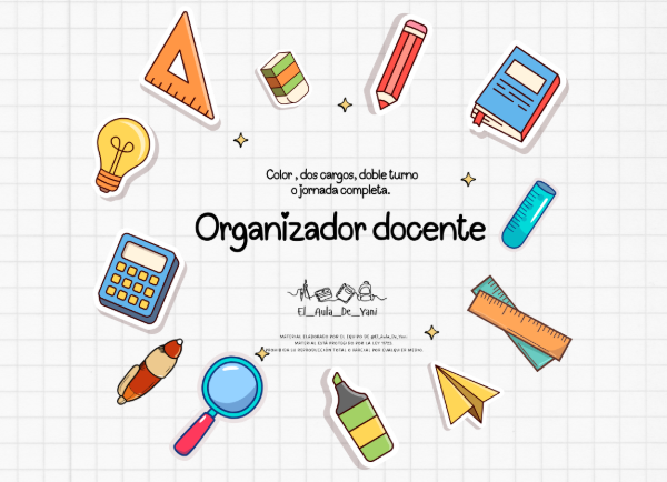 Producto - Organizador Docente 2026 - Pack 4 en 1 (Ideal Doble Cargo)