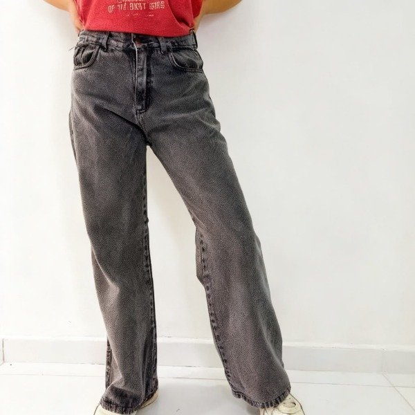 Producto - 671 - JEAN WIDE LEG GRIS