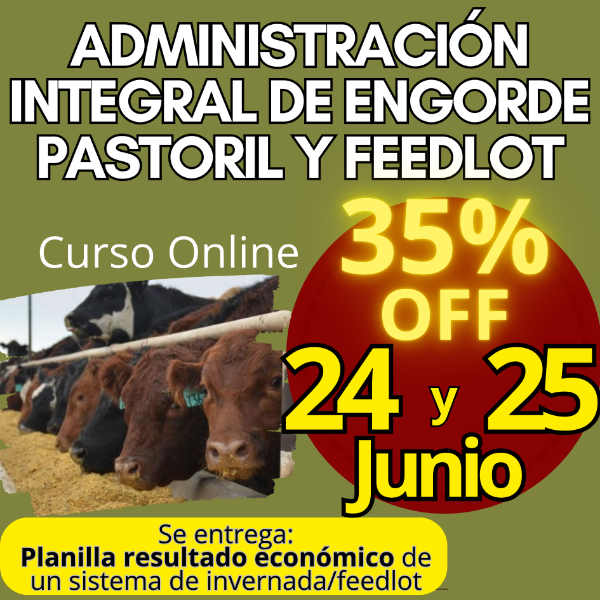 Producto - Curso Online: Administración Integral de Engorde Pastoril y Feedlot