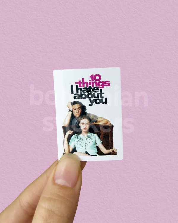 Producto - 10 THINGS I HATE ABOUT YOU - Sticker Individual de Peliculas
