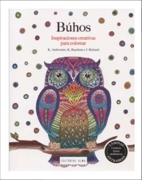 Producto - Buhos Inspiraciones Creativas Para Colorear  K Ambrosino