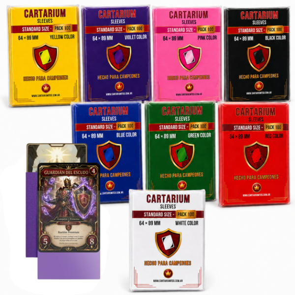 Producto - Sleeves Cartarium Standard 64x89 mm Amarillas Commander Pack x100 - 5