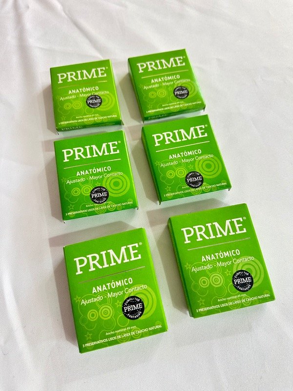 Producto - PRESERVATIVOS PRIME Anatómico ajustado x3