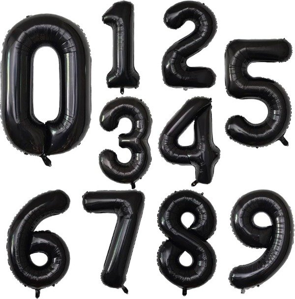 Producto - Globo número metalizado 32 pulgadas 70 cm - 0