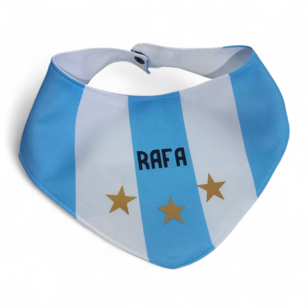 Producto - Bandana Argentina 3 estrellas personalizada con nombre