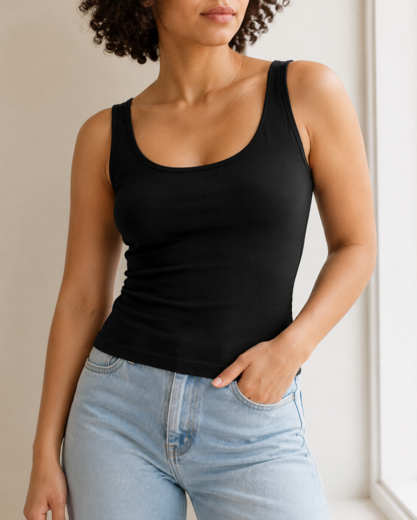 Producto - Musculosa Basica Negra - 0