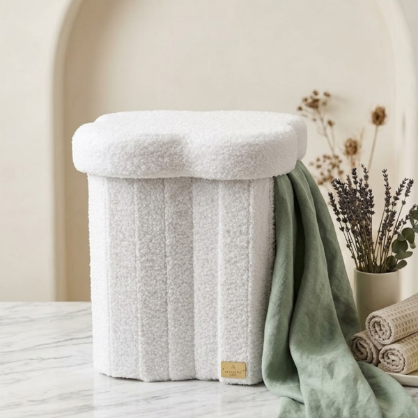 Producto - Puff Baúl Organizador De Calzado Y Guardado Nube - 2
