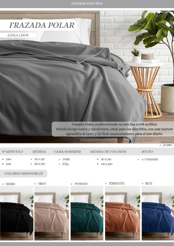 Producto - Frazada Evolution Polar