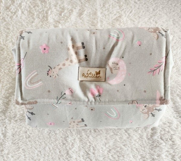 Producto - Cambiador RN Bosque gris y rosa
