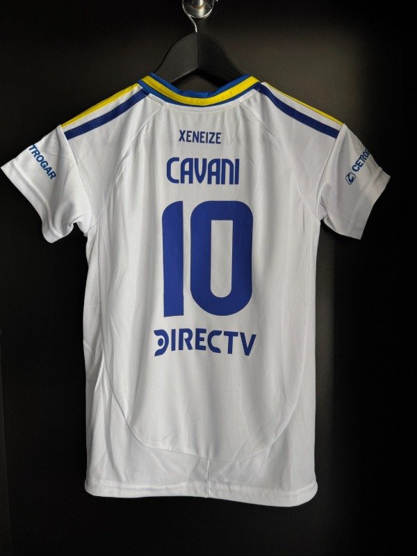 Producto - Camiseta NIÑO Boca Juniors Blanca 2025 Edinson Cavani