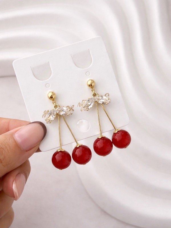 Producto - AROS DORADOS PASANTES CHERRY 1457