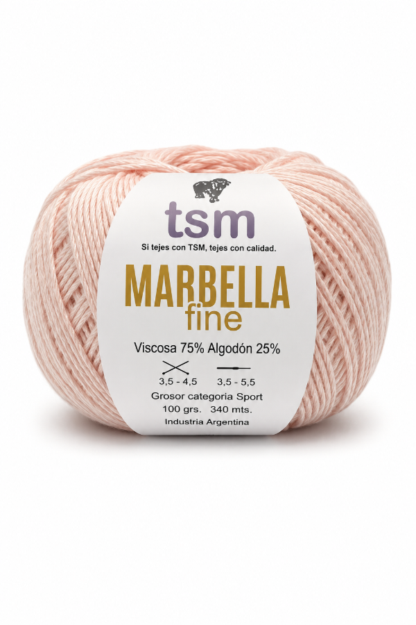 Producto - HILADO MARBELLA 8/3 FINE X 100 GRS - 70 ROSA NUDE