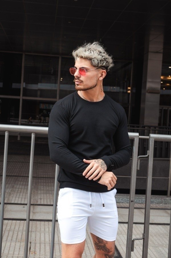 Producto - Sweater Panal - Negro
