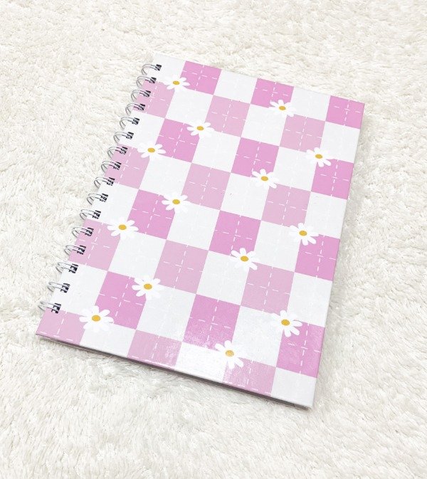 Producto - Cuaderno Anillado Cuadraditos Rosas