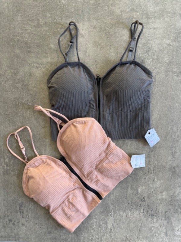 Producto - TOP LORIE COMBO ROSA + GRIS