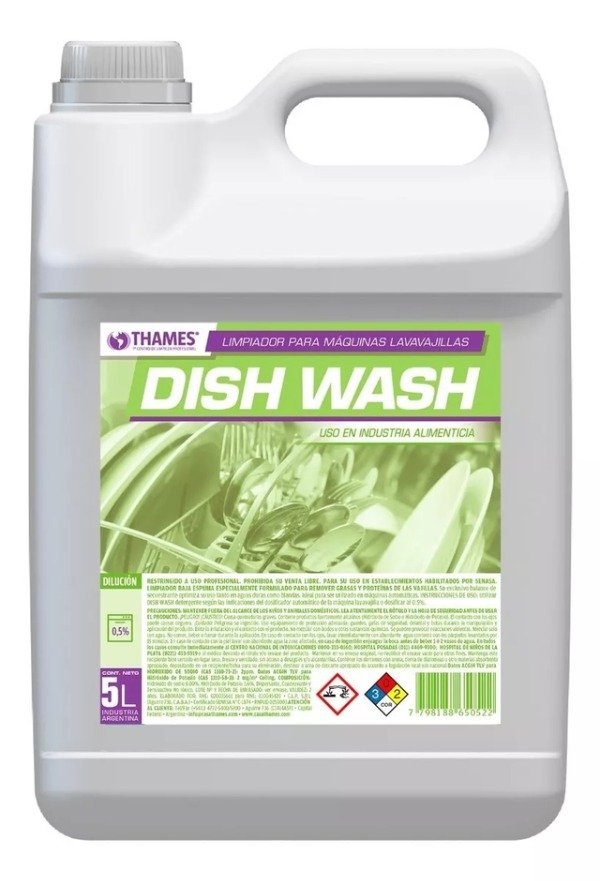 Producto - Detergente p/ Maquinas LavaVajillas Automatic Thames x5L