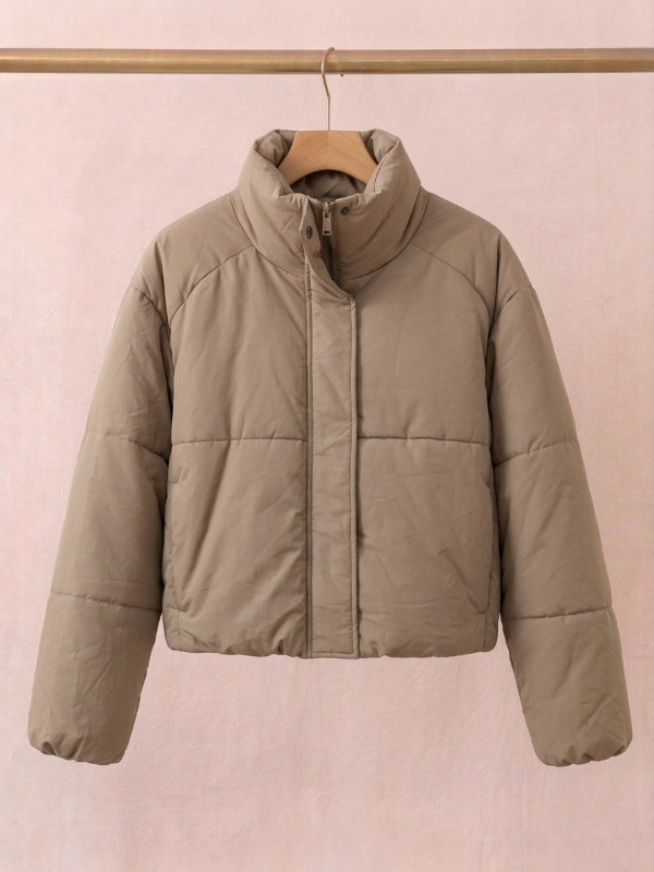 Producto - Campera puffer taupe