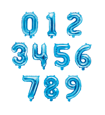 Producto - GLOBO OVNI METALIZADO CELESTE 14" NUMERO