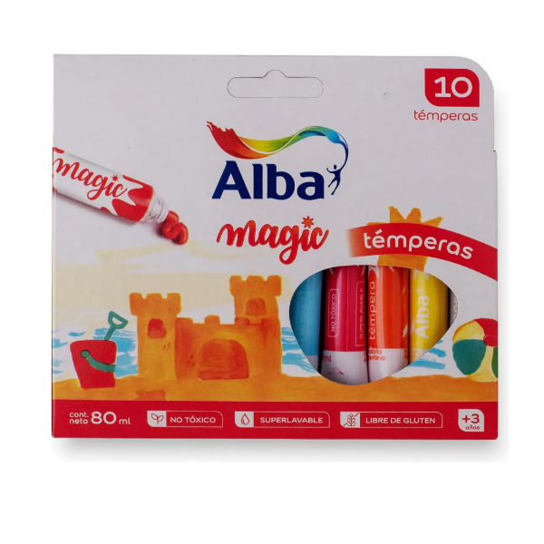 Producto - Temperas Surtidas Alba magic