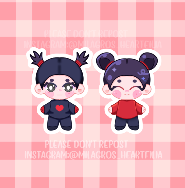 Producto - Sticker Vinilo - Pucca y Garu