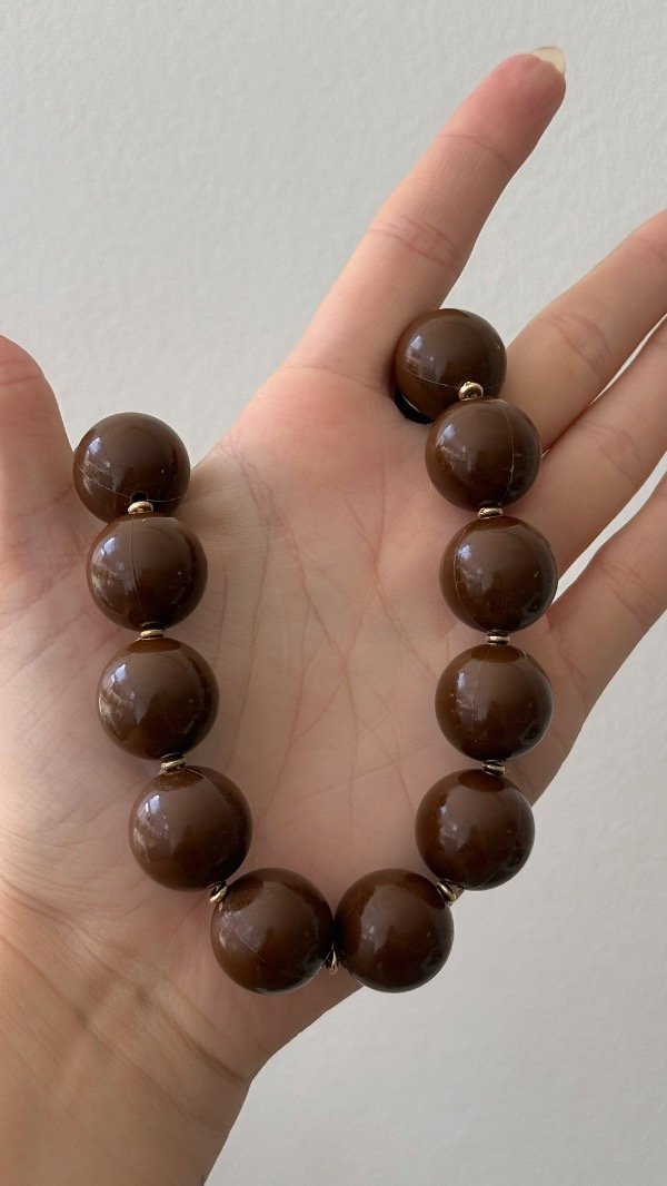 Producto - Collar Block chocolate BIJOU - 0